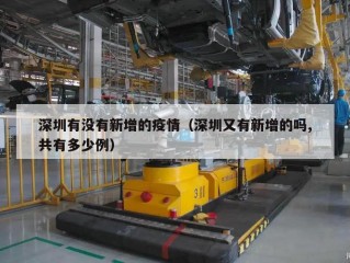 深圳有没有新增的疫情（深圳又有新增的吗,共有多少例）