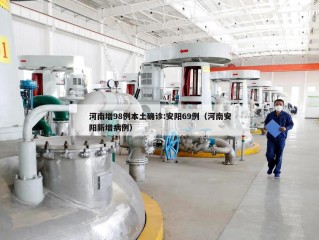 河南增98例本土确诊:安阳69例（河南安阳新增病例）